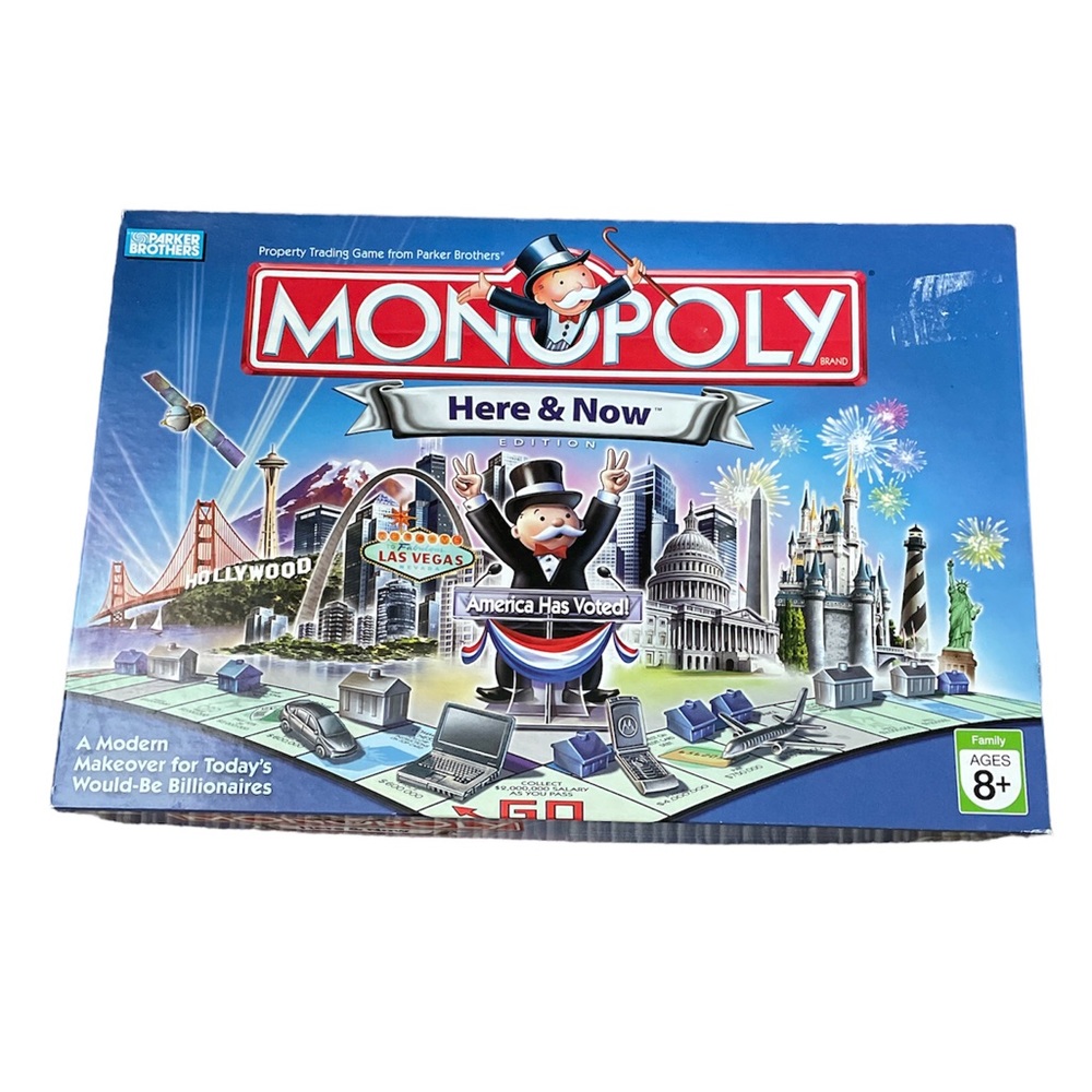 Monopoly Here & Now Limited Edition Board Game Kids Family Night Fun
